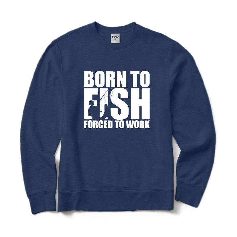 Born To Fish Crewneck Sweatshirt