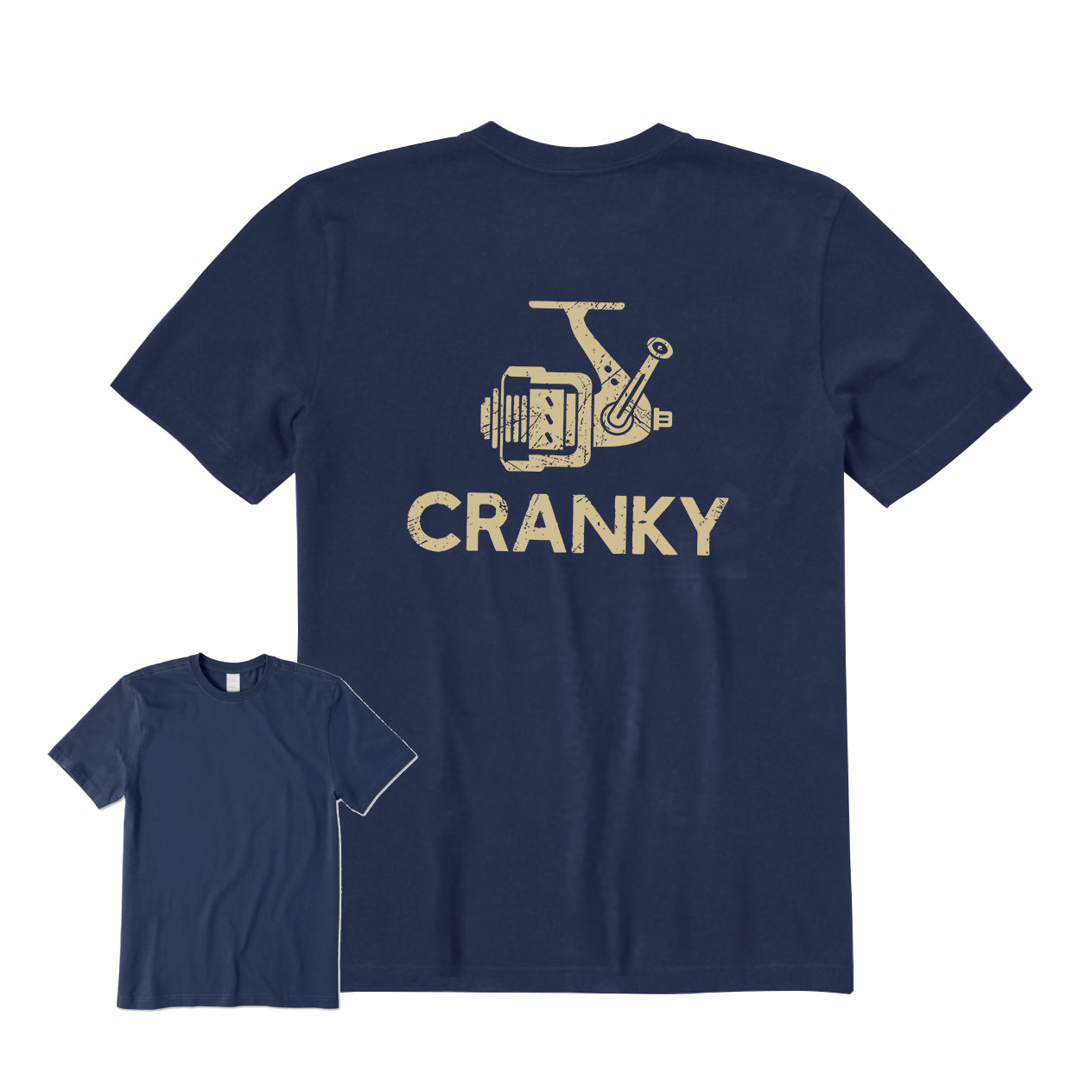 CRANKY FISHING Back Graphic T-Shirt