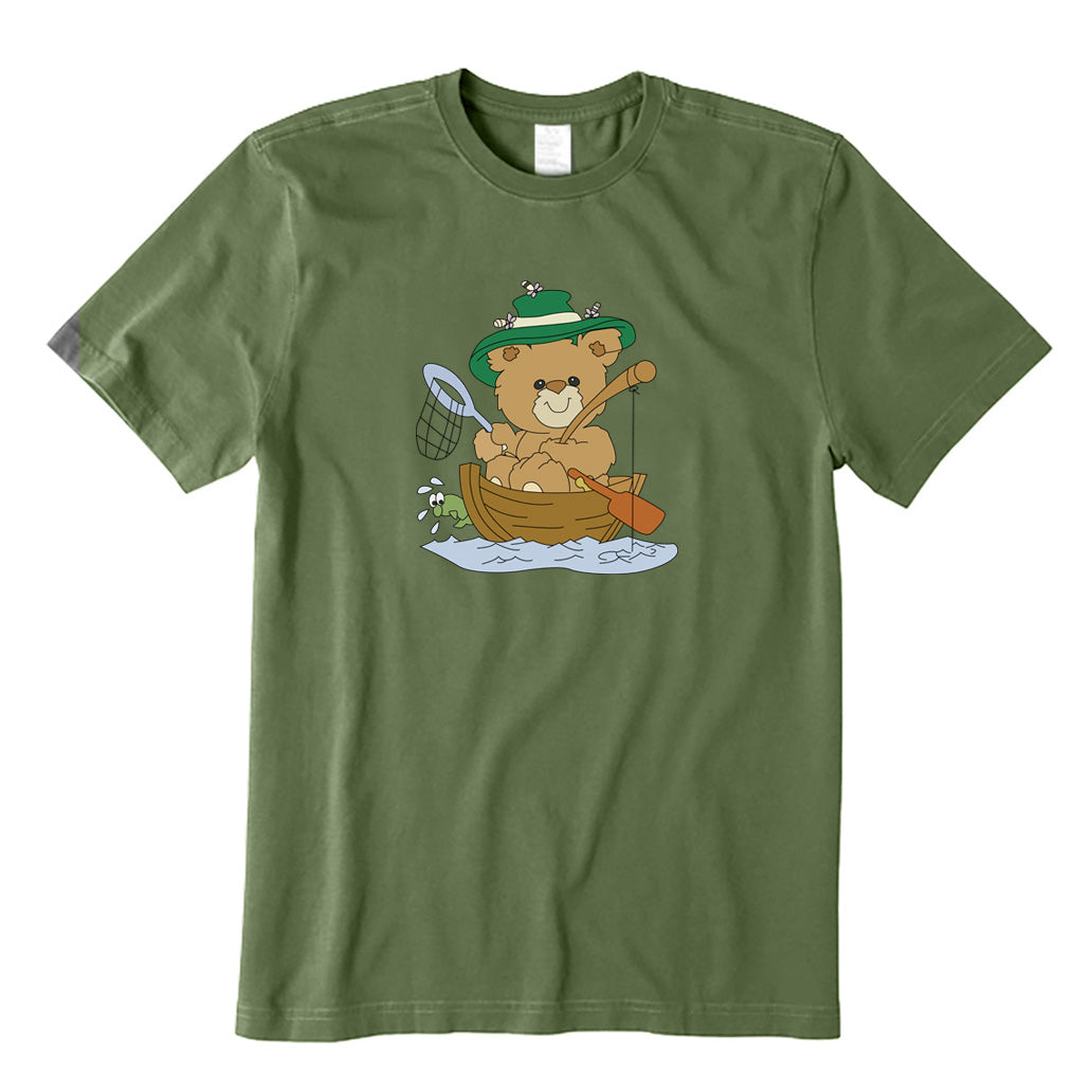 Cute Bear Fishing T-Shirt