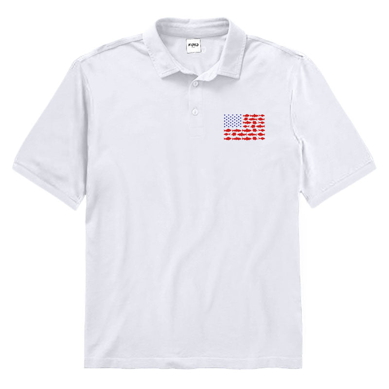 Fish Flag Polo Shirt