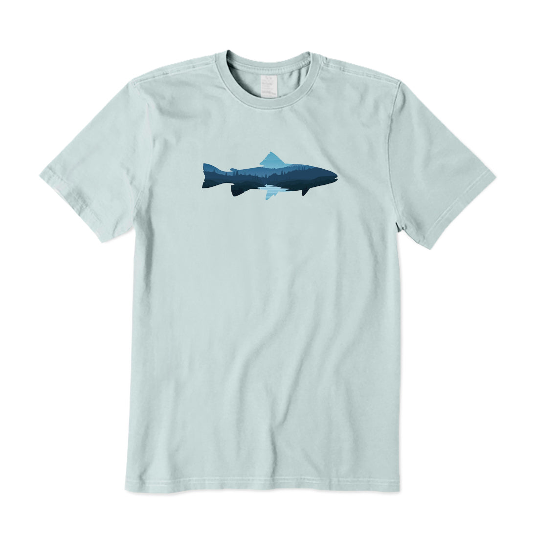 Fish Landscape Mountain and Lake T-Shirt