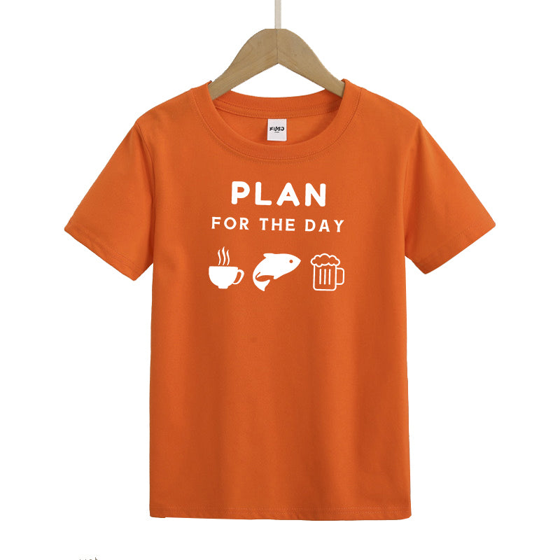 Plan For The Day Kids T-Shirt