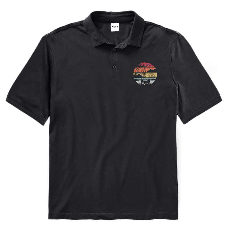 Sunset By The Lake Polo Shirt