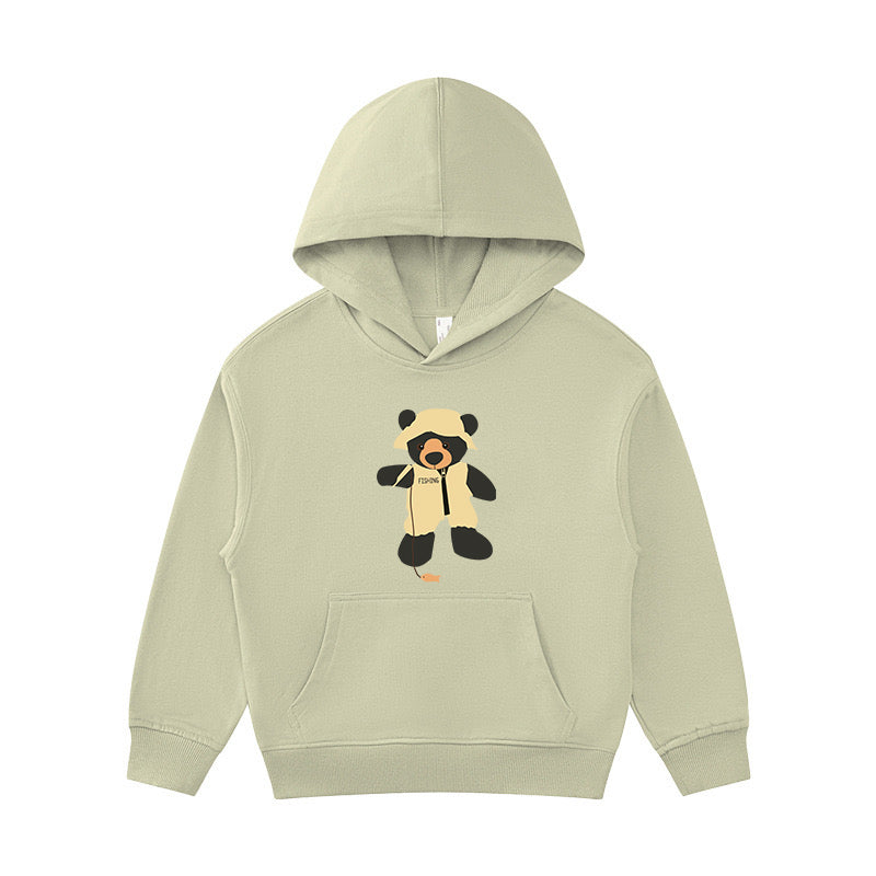 Little Bear Fishing Kid's Hoodie