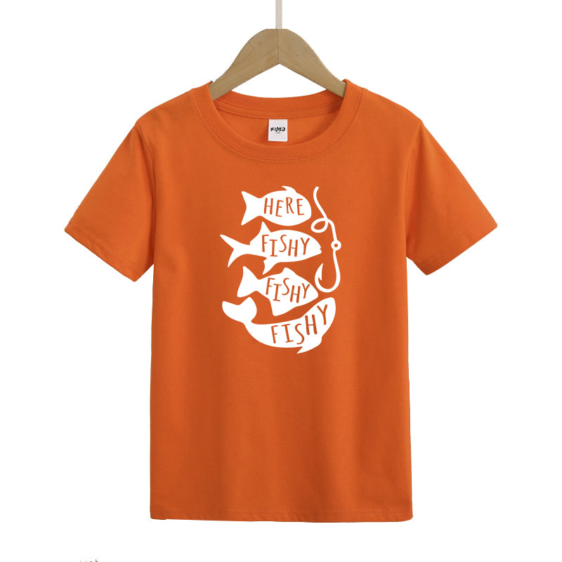 Here Fishy Fishy Fishy Kids T-Shirt