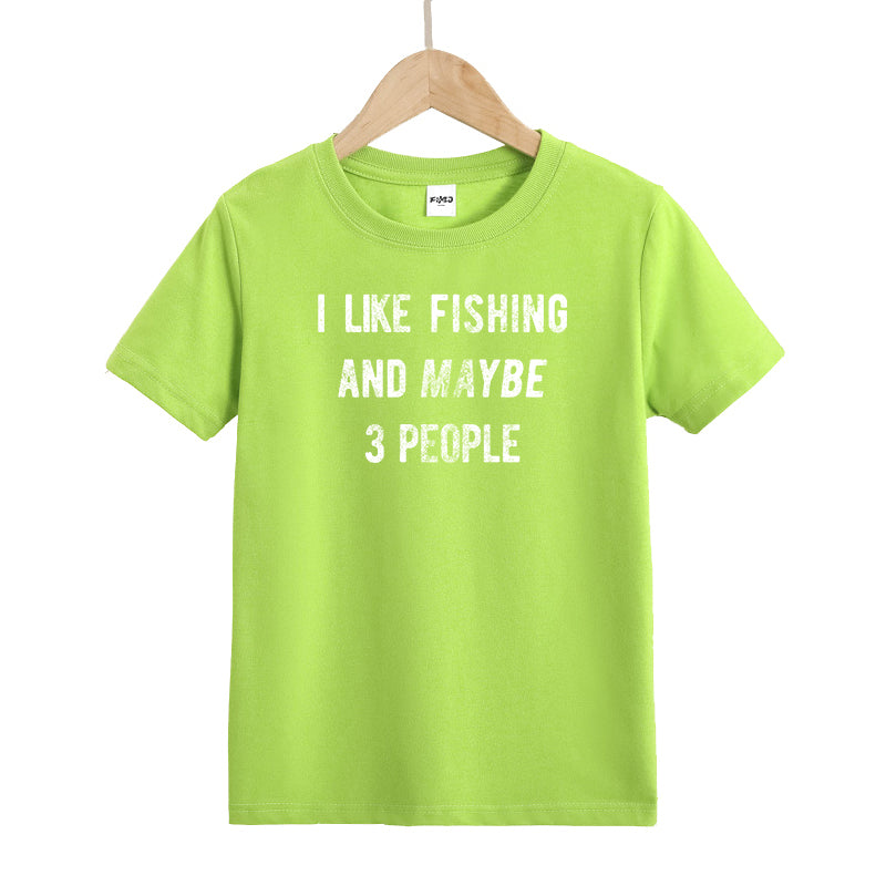 I Like Fishing And Maybe 3 People Kids T-Shirt