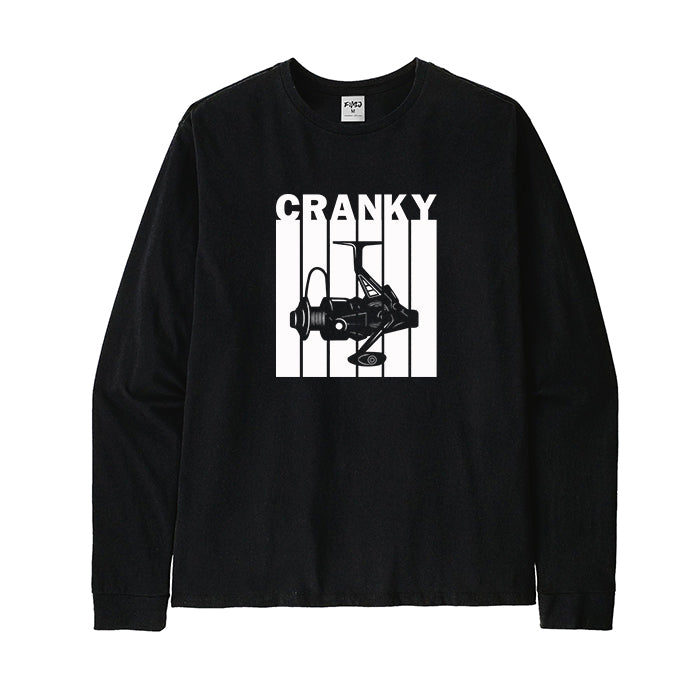 FISHING REEL CRANKY Long Sleeve T-Shirt