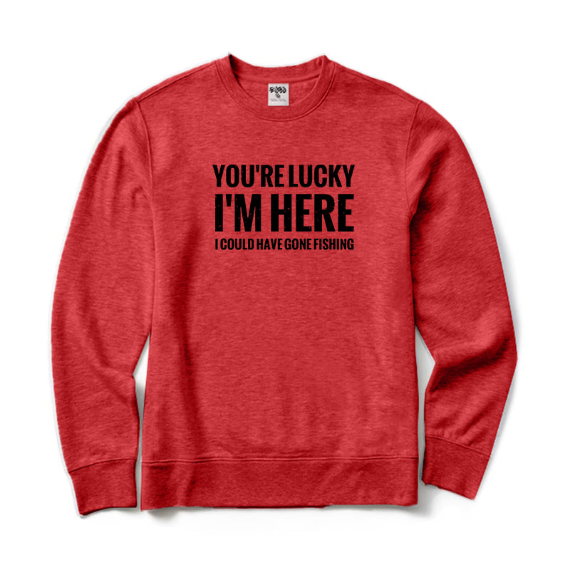 I Could Have Gone Fishing Crewneck Sweatshirt