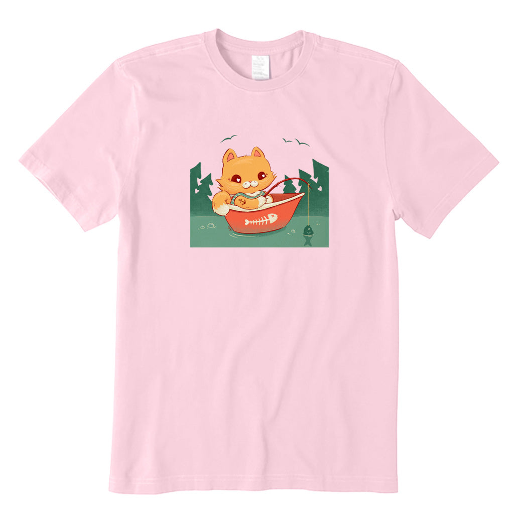 Cat Fishing on The Boat-Shirt