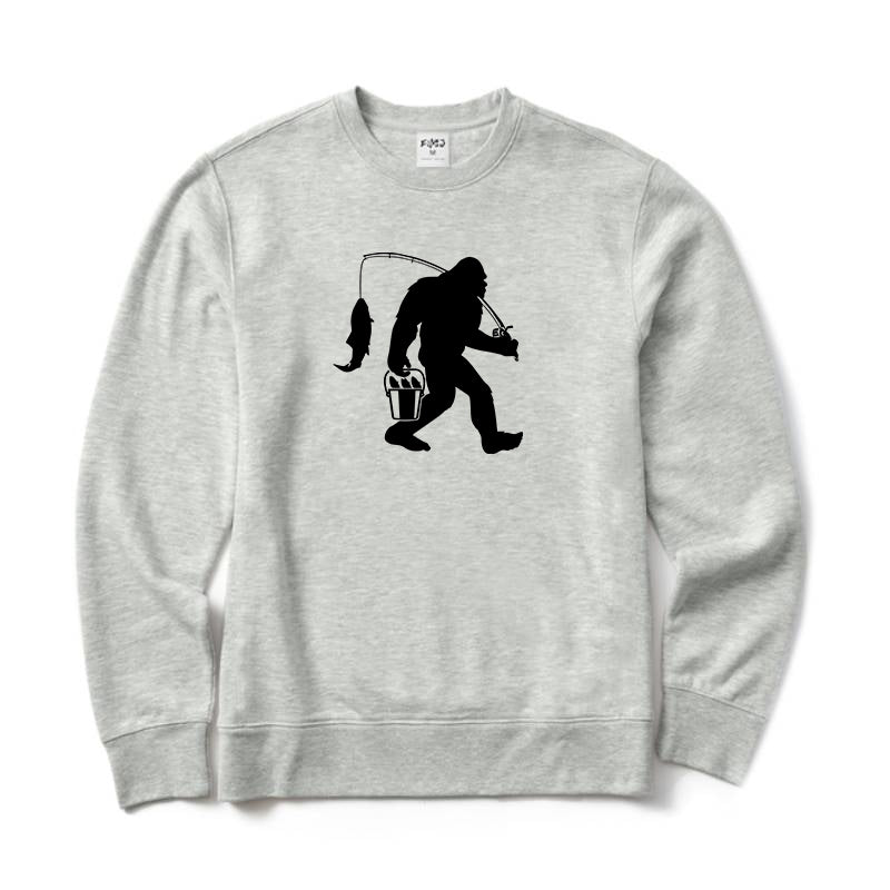 Bigfoot Fishing Crewneck Sweatshirt