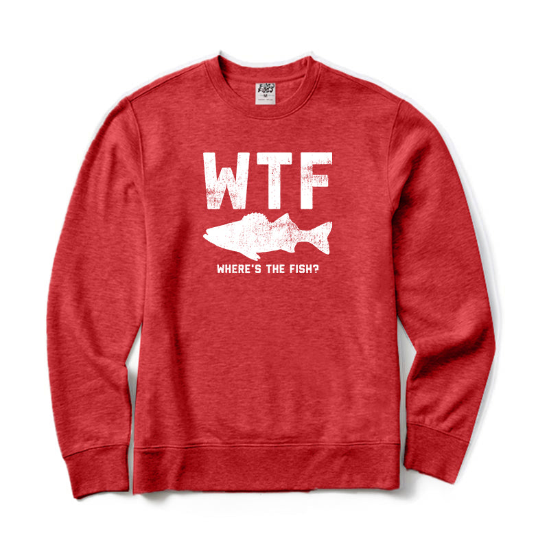 WTF Where's The Fish Crewneck Sweatshirt