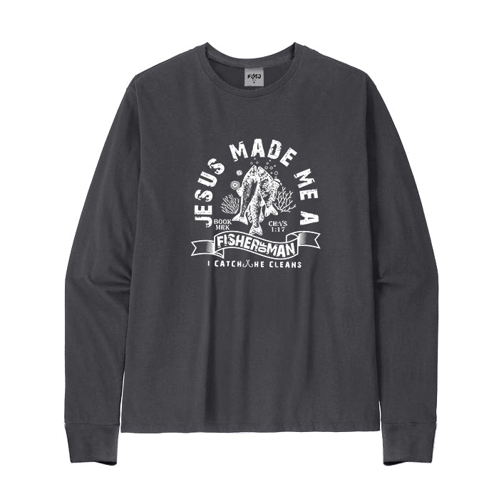 Jesus Made Me A Fisherman Long Sleeve T-Shirt