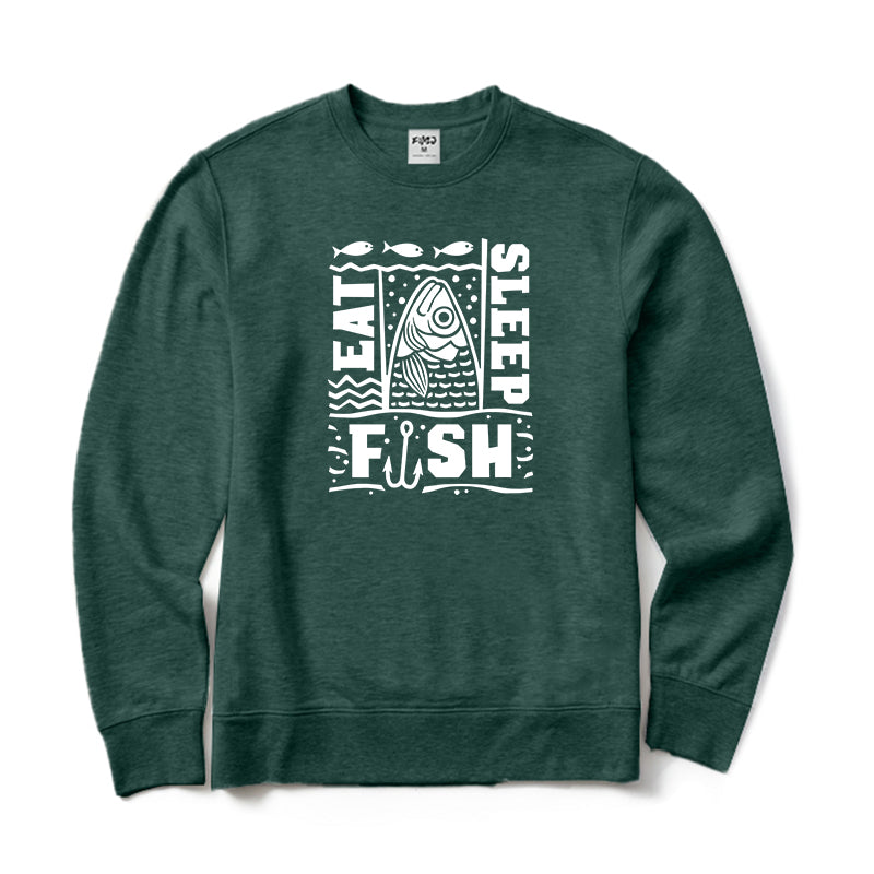 Eat Sleep Fish Crewneck Sweatshirt