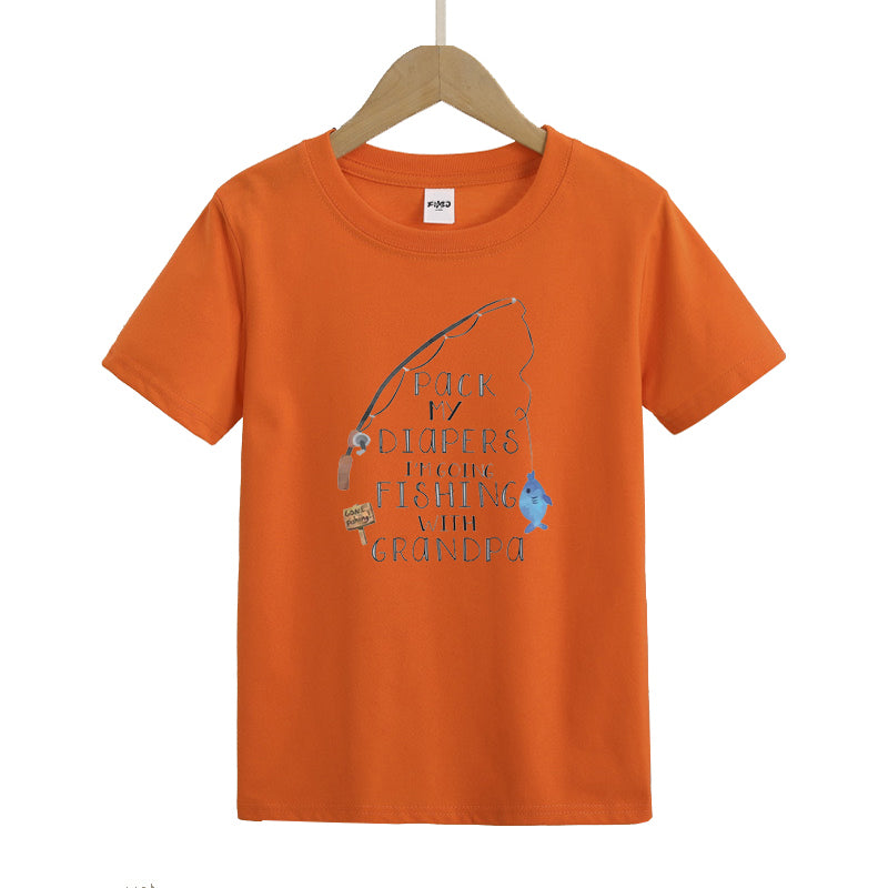 Grandpa's Fishing Buddy Kid's T-Shirts