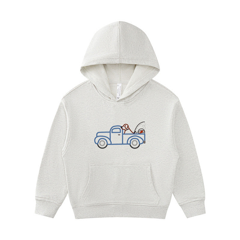 Gone Fishing Kid's Hoodie