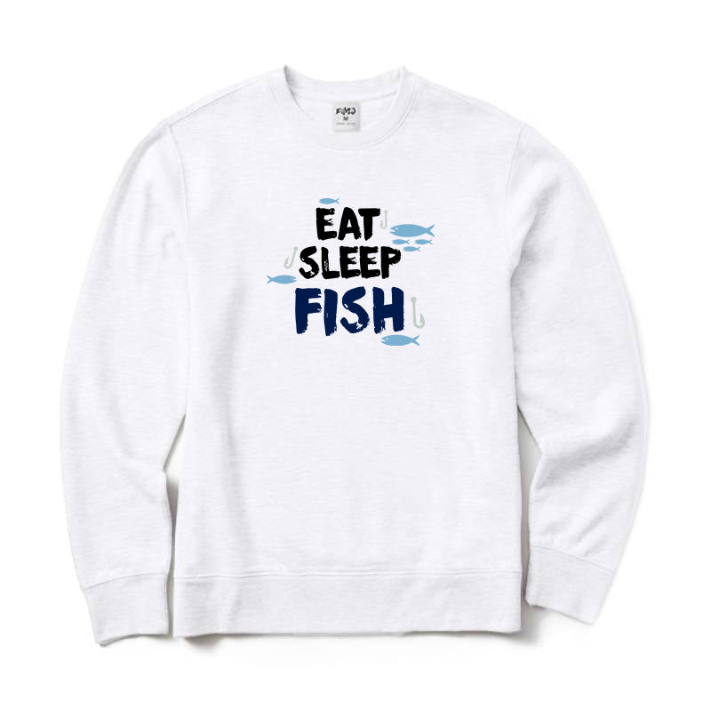 Eat Sleep Fish Crewneck Sweatshirt