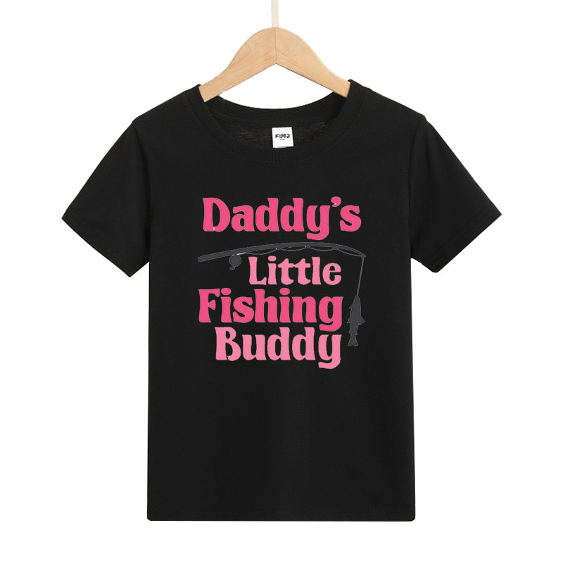 Daddy's Little Fishing Buddy Kid's T-Shirts