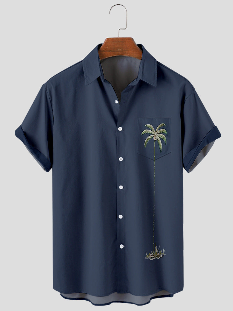 Coconut Tree Element Series Shirt for Men