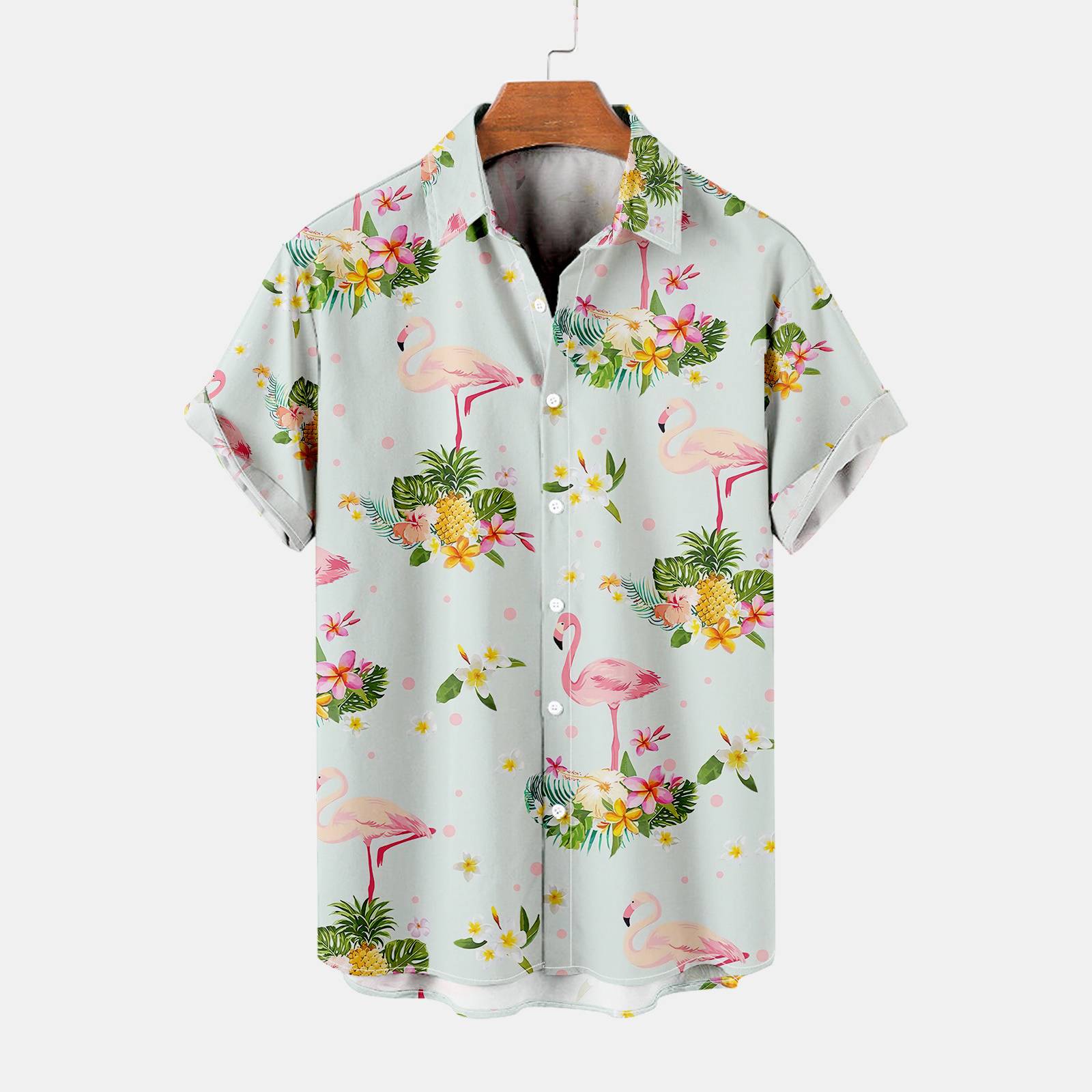 Flamingo Hawaiian Shirt for Men