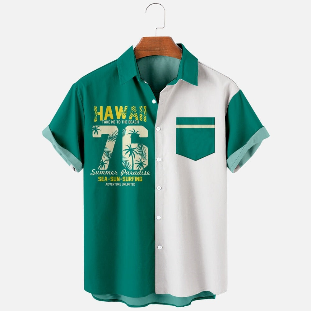 Sea-Sun-Surfing Hawaiian Shirt for Men