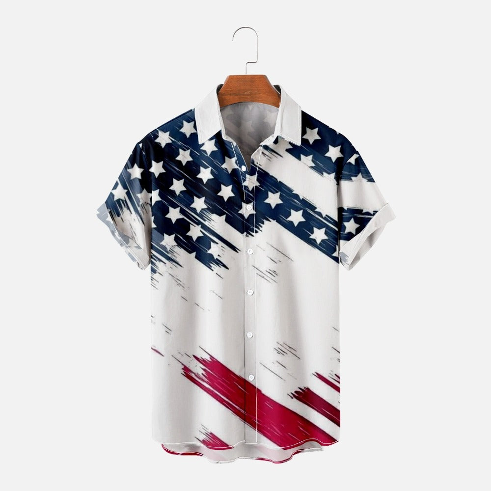 [SALE] Trend Stars And Stripes Shirt for Men