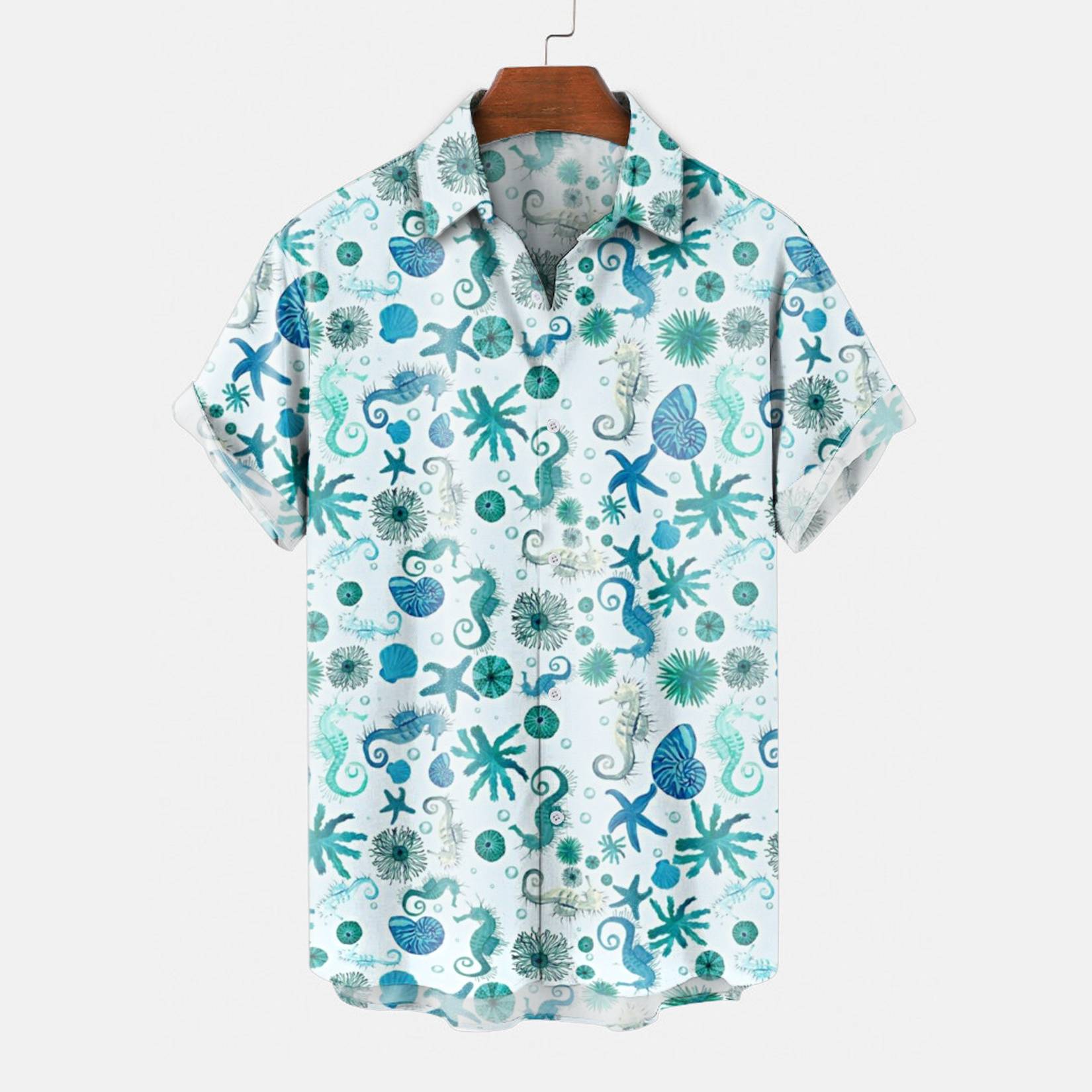 Marine Life Hawaiian Shirt for Men