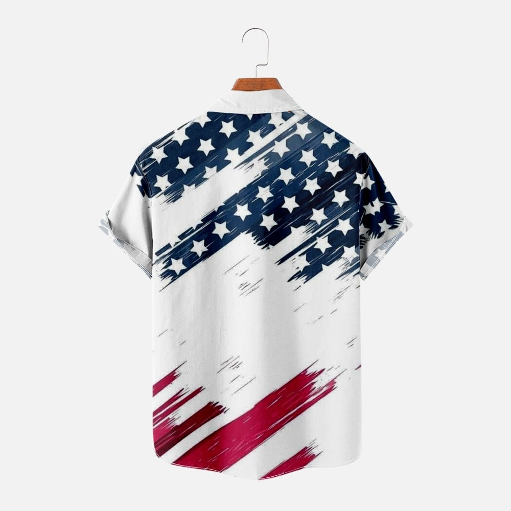 Trend Stars And Stripes Shirt for Men