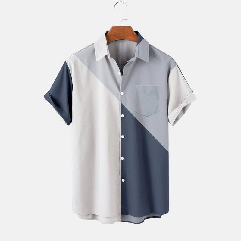 Color Block Casual Shirt for Men