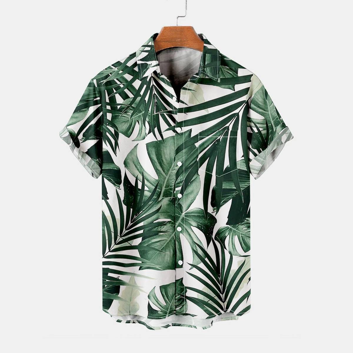 Palm Leaves Hawaiian Shirt for Men