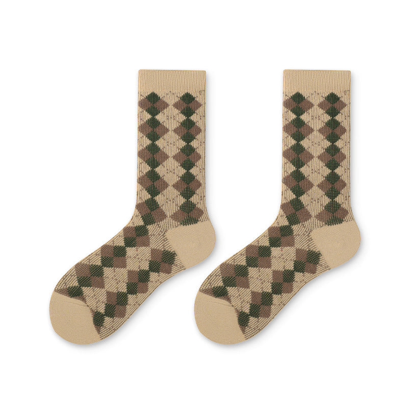 Vintage Geometry Socks 4 Pack-4