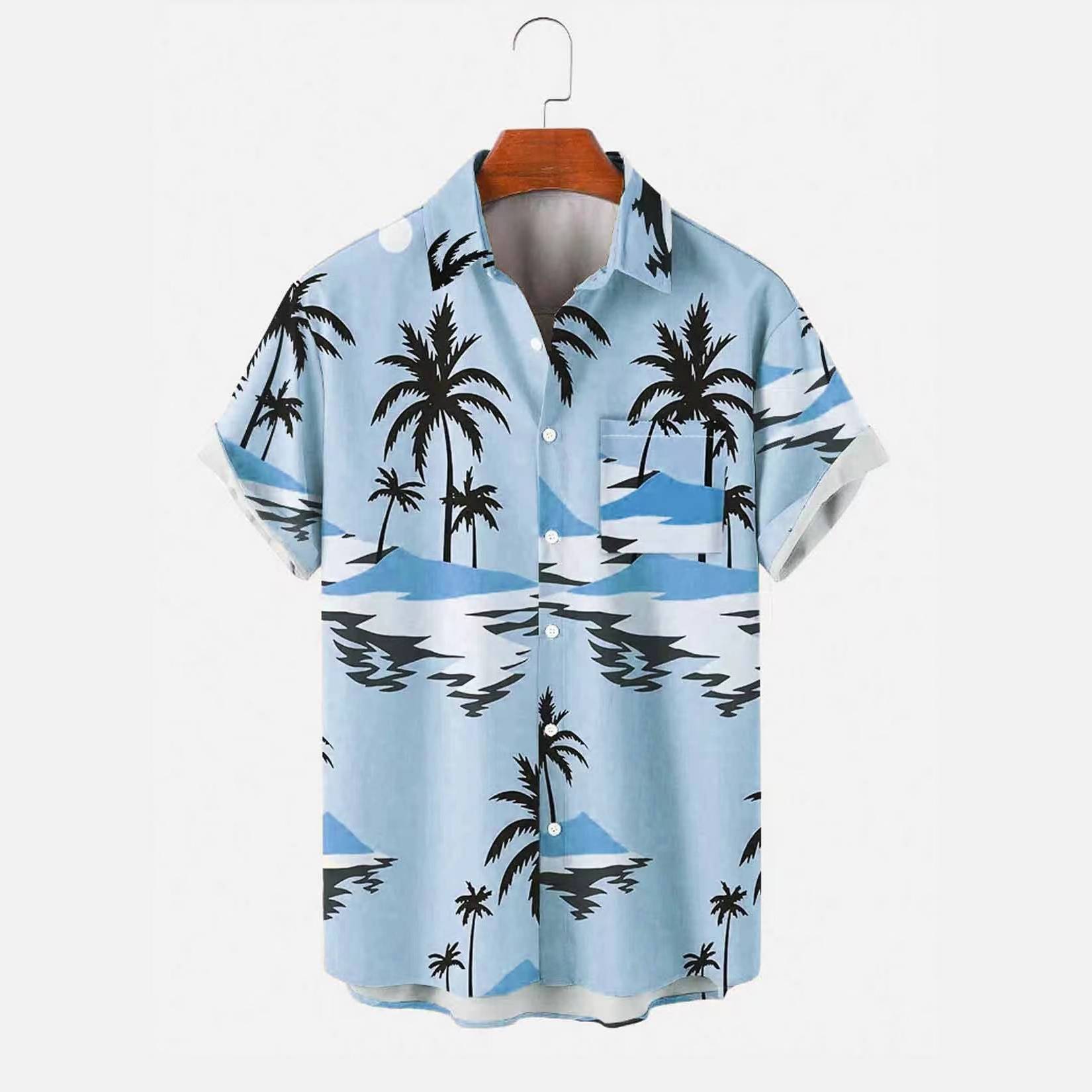 [SALE] Island Pattern Hawaiian Shirt for Men