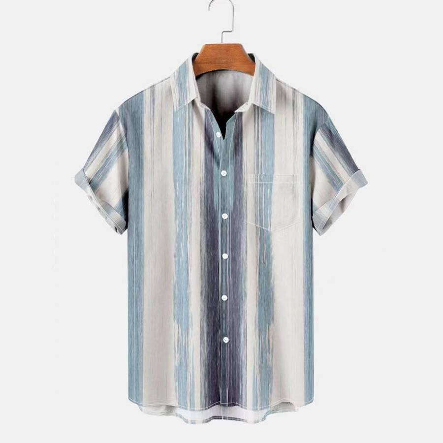 Summer Color Matching Classic Casual Shirt for Men