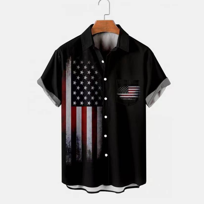 Stars and Stripes Elements Shirt for Men